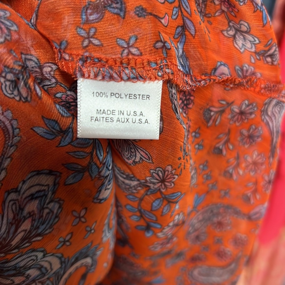 MISA Kiera Off the Shoulder Maxi Dress in Aranciatta Paisley - Picture 7 of 7